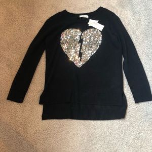 Girls size L pinc sweater!
